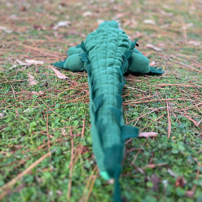 Crocodile Alligator Sewing Pattern: Large Size Plushie With Pyjama Bag ...