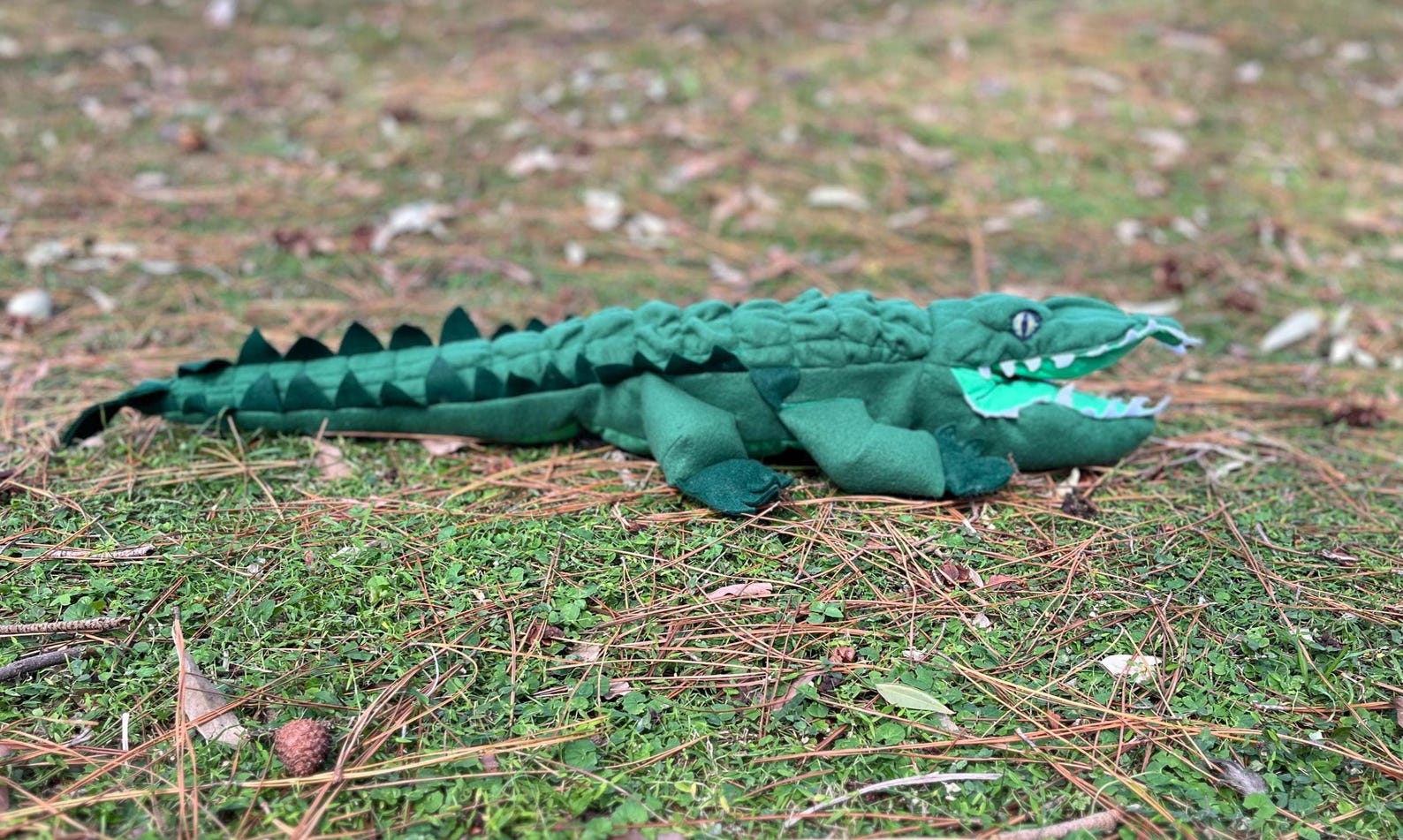 Crocodile Alligator Sewing Pattern: Large Size Plushie With Pyjama Bag ...