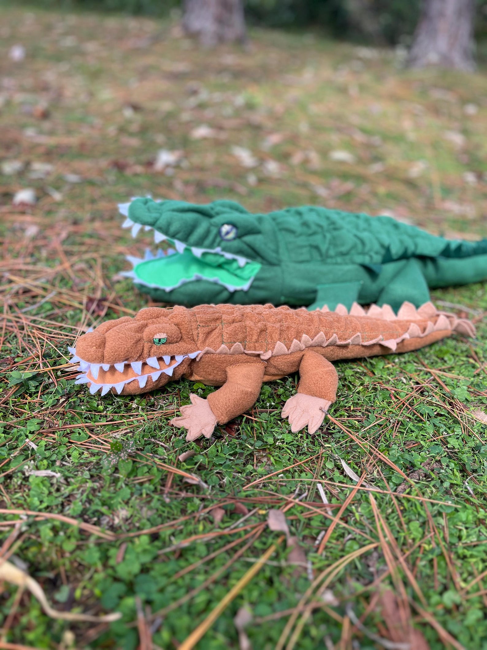 Crocodile Alligator Sewing Pattern: Large Size Plushie With Pyjama Bag ...