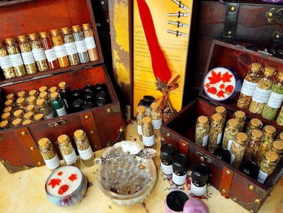 Apothecary, Potion, Witch, Potion Kit, Witchcraft Kit, Witch Kit, Altar,  Wiccan, Hexen Zubehör, Wiccan Supplies, Spell Kit Apothecary Kit -   Denmark