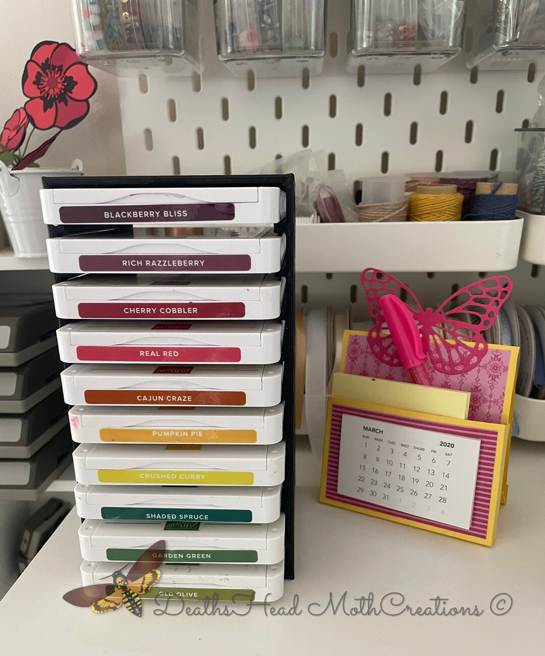Stampin up Ink Pad Storage. Designed for New Style Ink Pads, 3d Printed