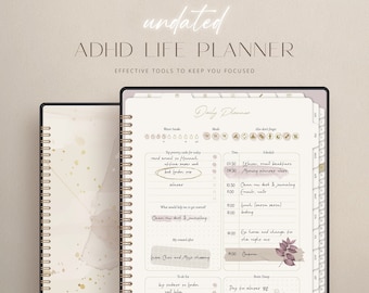 ADHD Digital Planner | 953 Pages | ADHD Planner Adult | ADHD Daily Journal | Adhd Life Planner for iPad | Goodnotes Planner | Adhd Planner