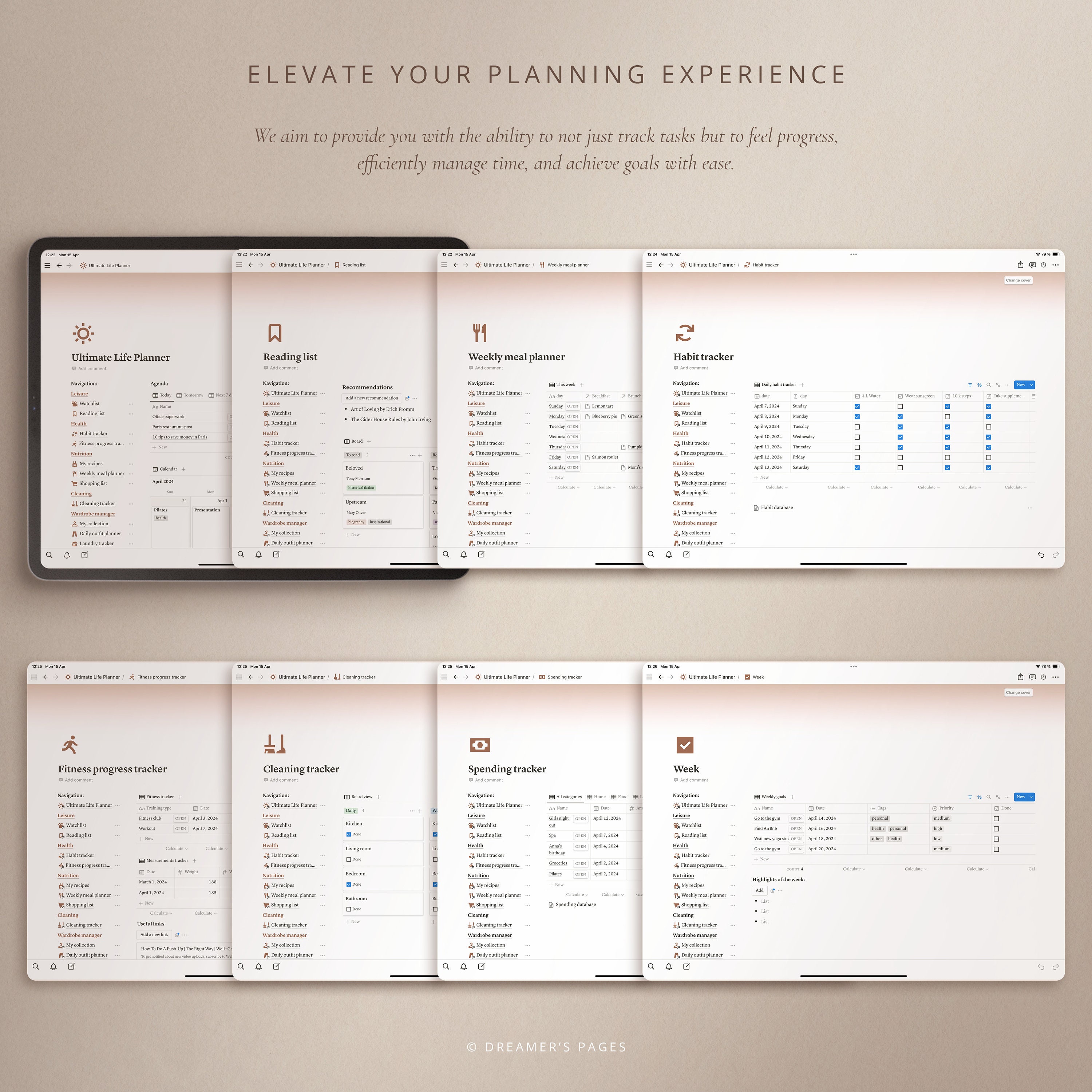 Ultimate Life Planner | Notion Template | All in One Life Planner ...