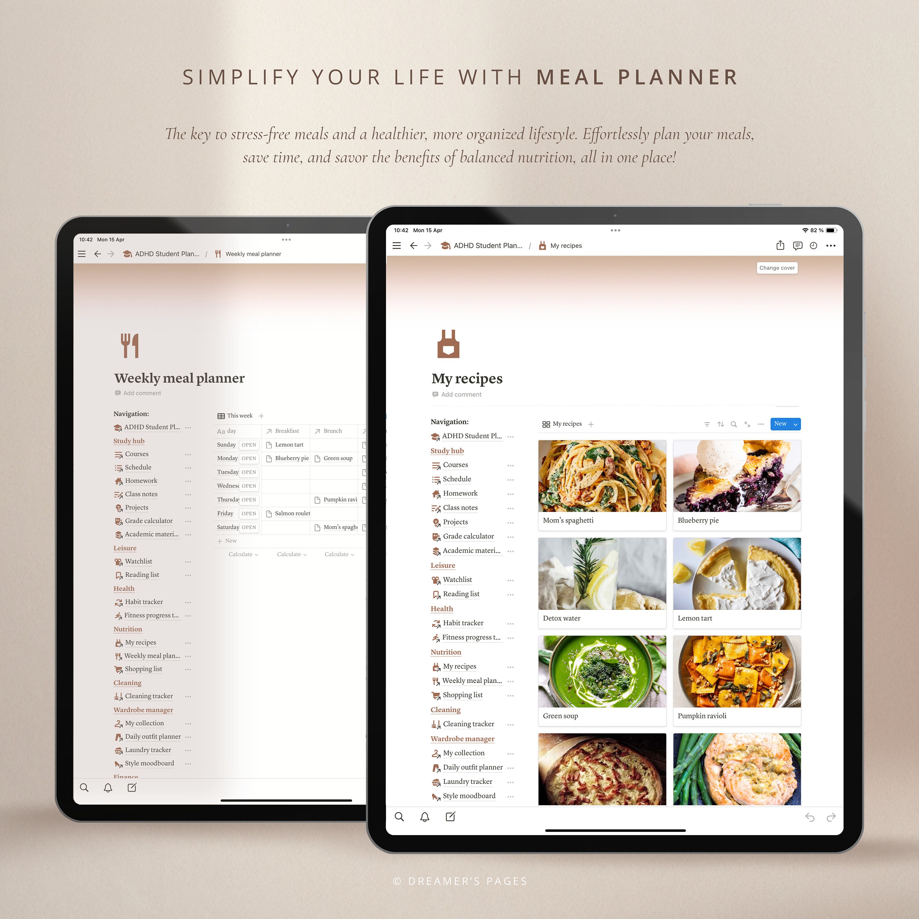 ADHD Student Planner | Notion Template | All in One Planner | ADHD ...