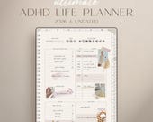 ADHD Digital Planner 2026, ADHD Planner Adult, iPad ADHD Planner, Goodnotes Android Planner, Daily Planner, Science based, Digital Planner