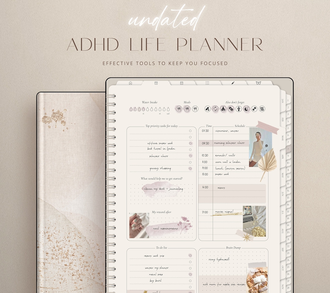 ADHD Digital Planner | 953 Pages | ADHD Planner Adult | iPad ADHD ...