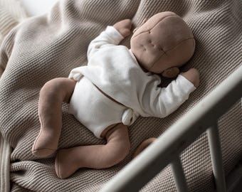 Weighted Waldorf Inspired Baby Doll with Clothes Life size newborn doll