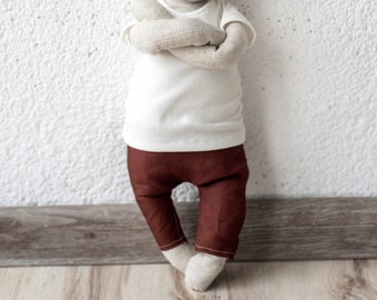 PDF Pants and Top sewing pattern, DIY soft toy doll clothing, Instant Download Sewing Pattern