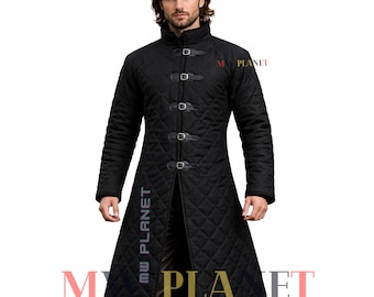 Medieval Viking Cotton Gambeson: SCA LARP Padded Aketon Jacket