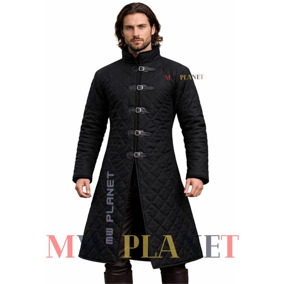 Medieval Viking Cotton Gambeson: SCA LARP Padded Aketon Jacket