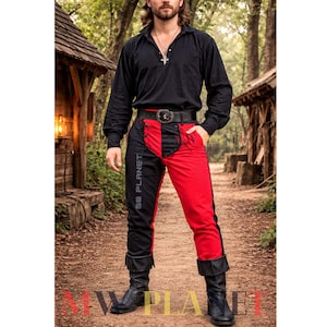 Viking Cotton Chausses: Medieval Renaissance Pirate Costume Leggings