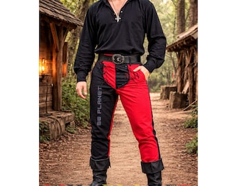 Chaussettes en coton viking : leggings pour costume de pirate médiéval de la Renaissance
