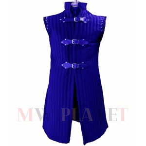 Medieval Viking Thick Padded Cotton Sleeveless Gambeson I fancy Jacket Armor I Women&#39;s Aketon jacket armor Coat I halloween Larp Gambeson