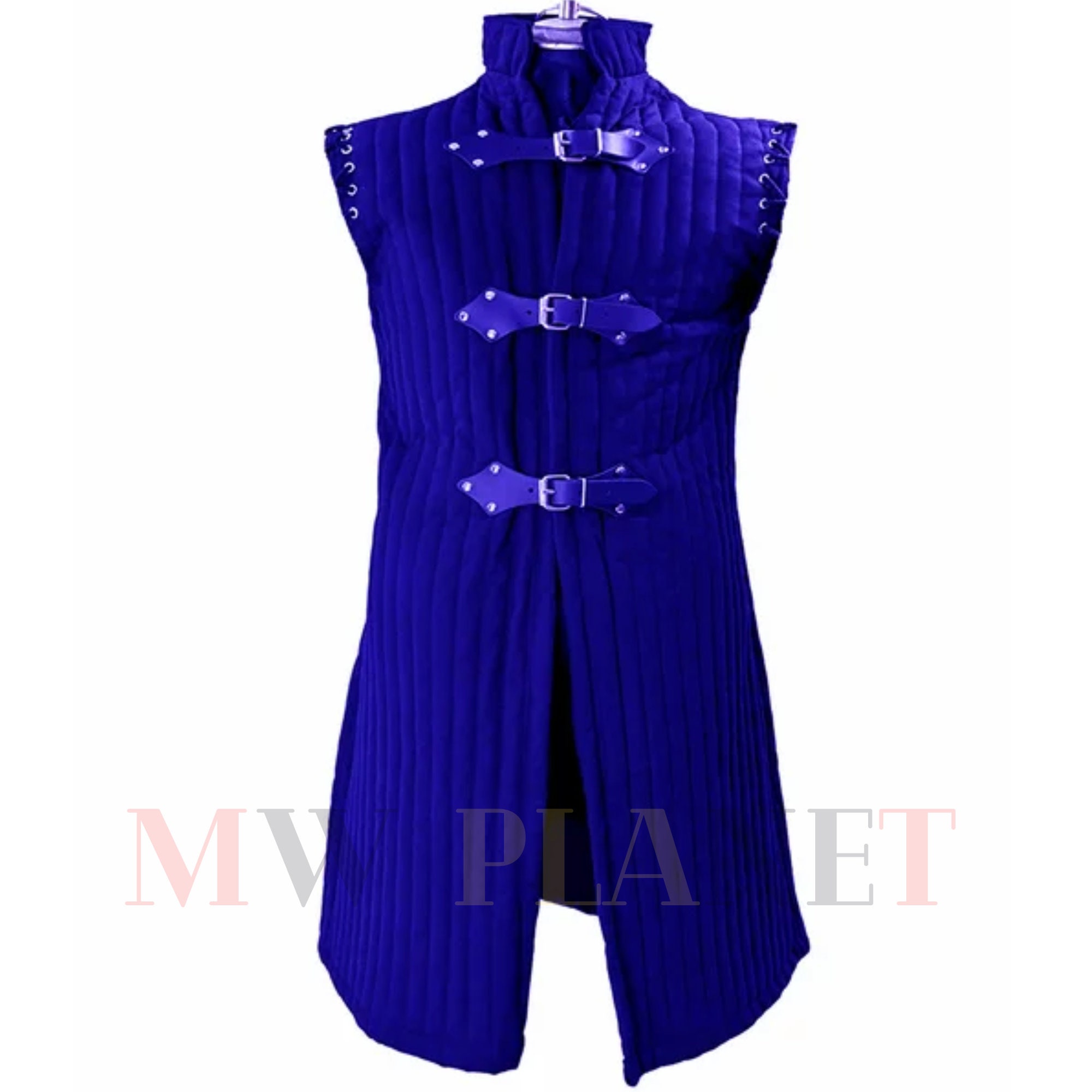 Medieval Viking Thick Padded Cotton Sleeveless Gambeson I fancy Jacket Armor I Women's Aketon jacket armor Coat I halloween Larp Gambeson