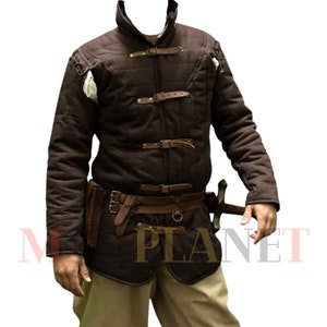 Medieval Viking Gambeson Padded Protective Armor Full Sleeve Cotton Fabric For Reanctment I Historical Jacket SCA LARP Halloween Gift
