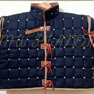 Medeival witcher Thick Padded  Gambeson I armor Cosplay jacket armor coat I aketon jacket coat gift Sale halloween, christmas fancy gambeson