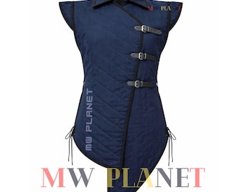 Medieval Viking Gambeson: Cotton Sleeveless Aketon - SCA LARP Armor