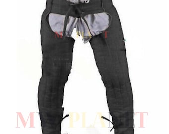 Medieval Padded Cotton Chausses: Gambeson Leggings for LARP/SCA