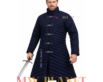 Medieval Viking Padded Gambeson: Renaissance Armor Jacket