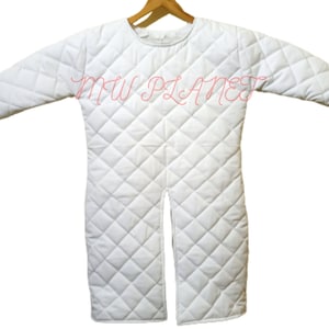 Medieval Armor Thick Padded Cotton Gambeson I Premium Protective full Sleeve Gambeson I Sca Larp Quilted Art Reenactment Cosplay Plate