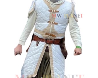 Medieval Viking Gambeson: Padded Cotton Armor, Reenactment Costume
