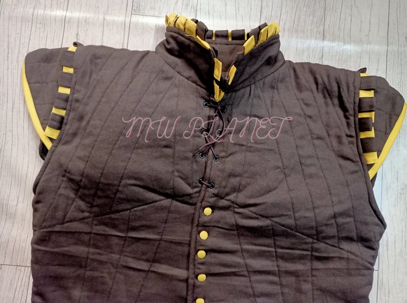Medieval Padded Cotton Gambeson Set: Arming Jacket & Pants - Roleplay Costume image 8