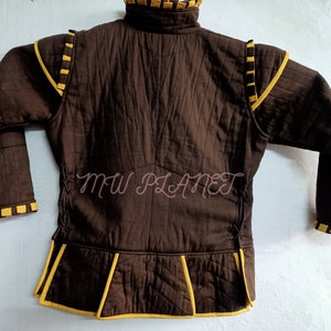 Medieval Padded Cotton Gambeson Set: Arming Jacket & Pants - Roleplay Costume image 6