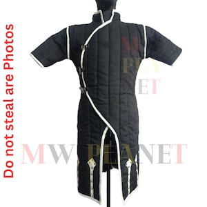 Medieval Thick Padded Gambeson Half Sleeve Aketon Jacket Armor I Cotton Fabric Jacket Costume For Reenactment Historical Winter Sale Gift
