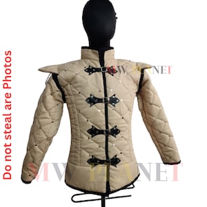 Medieval Padded Gambeson: Cotton Aketon Armor - SCA LARP Reenactment