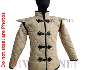 Medieval Padded Gambeson: Cotton Aketon Armor - SCA LARP Reenactment