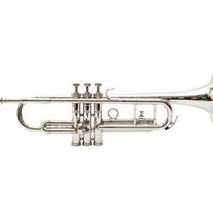 Trumpet in Bb Pitch - Nickel Finish with Hard Case & Mouthpiece, Beginner-Friendly for Military Bands And Students Musical Instrument