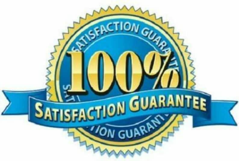 K&ouml;nnte beinhalten: Ein goldener Sternsiegel mit einem blauen Zentrum und dem Text "100% Zufriedenheitsgarantie".
