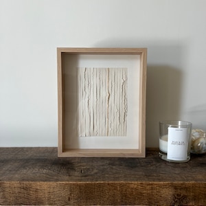 THE FRAYED - framed art piece from roman paper, handmade, decoration