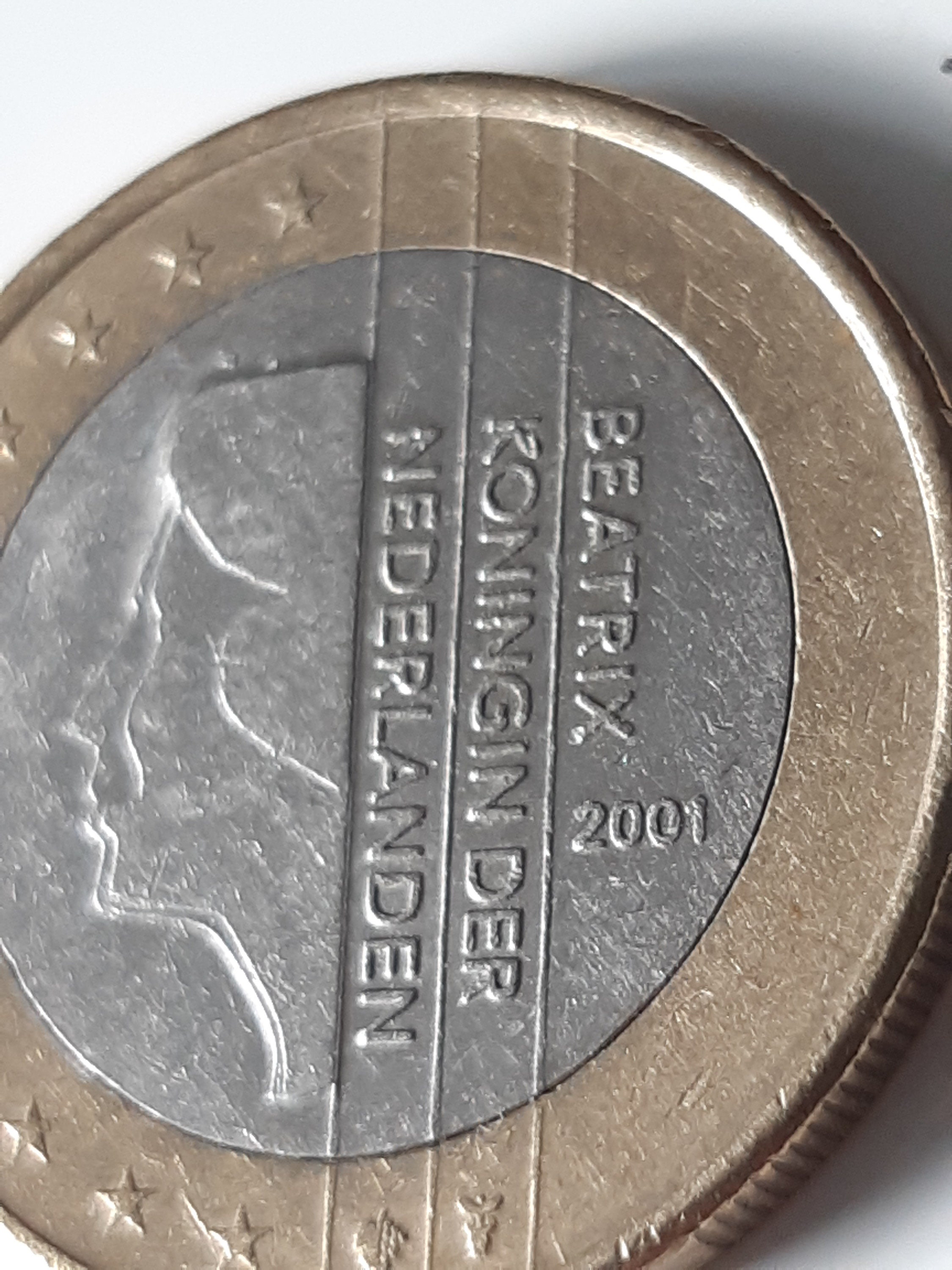 Piece De 2 Beatrix Koningin Der Nederlanden 2001 Pièce de 1 euro Pays-Bas 2001 erreur de frappe - Etsy Canada