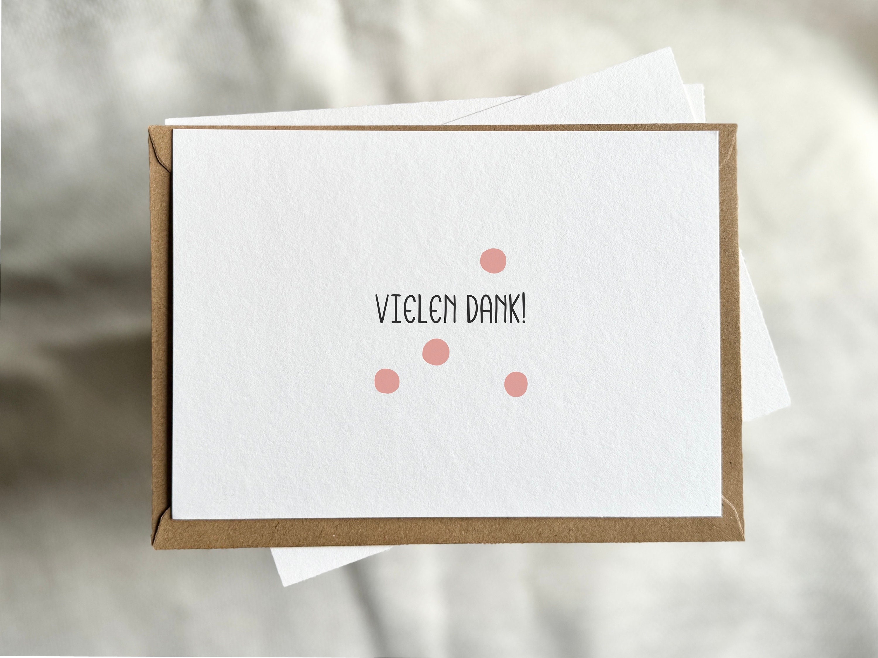 Vielen Dank Karte Dankekarte Dankeskarte Oder - Etsy