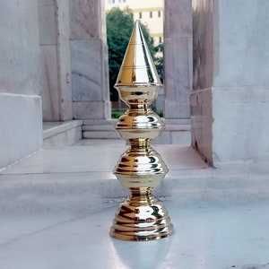 Temple Kalash Pure Brass Orginal Vrindawani 4 Steps