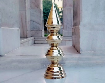Temple Kalash Pure Brass Orginal Vrindawani 4 Steps