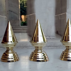 temple kalash for top 2 step pure brass Combo of 3 Pieces