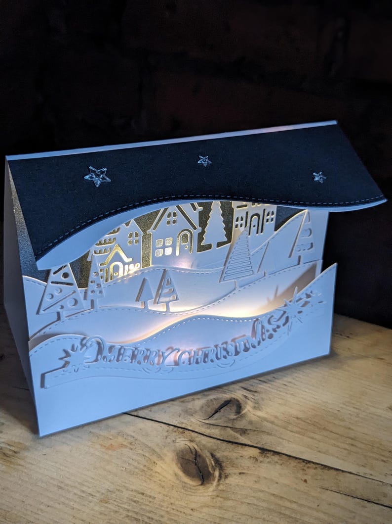 Light up Christmas Card Etsy UK