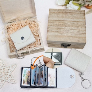 Fotoalbum Schlüsselanhänger-DIY Fotoalbum Keychain,Geschenk für Ihn,Geschenk für Sie,Liebhaber,Freund,Familie,Geburtstag,Personalisierte Geschenke,Abschluss Geschenke