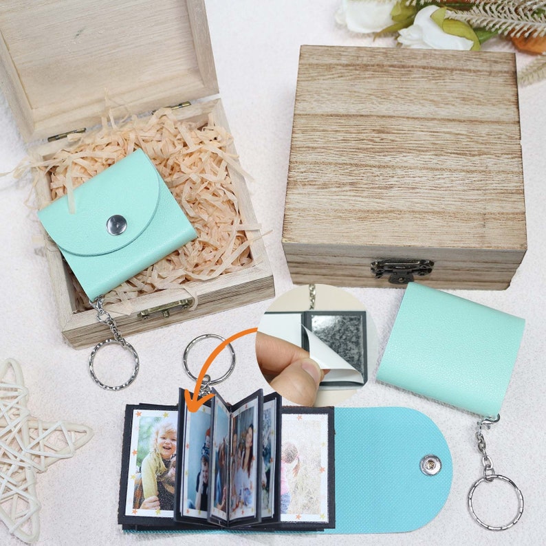 Mini Photo Album Keychain DIY Photo Album Keychainvalentines Etsy