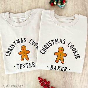 Embroidered Christmas Cookie Baker Gingerbread Sweatshirt | Embroidered Christmas Hoodie | Funny Christmas Sweatshirt | Crew Neck Sweatshirt