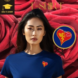 T-Shirt Embroidery of a CUPID&#39;S ARROW on Valentine&#39;s Day Season