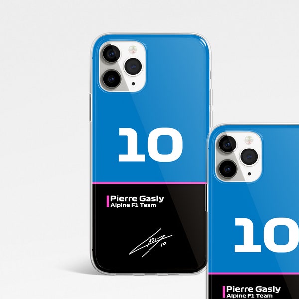 Pierre Gasly 10 Alpine Formula 1 Phone case. Iphone, Samsung, Huawei.