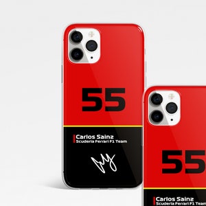 Carlos Sainz 55 Formel 1 Handyhülle. Iphone,Samsung,Huawei.