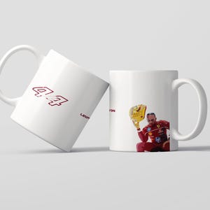 Lewis HAMILTON Ferrari FORMULA 1 Tazza Tazza Ferrari 2025 Stampa Lewis Hamilton Tazza da caffè e tè
