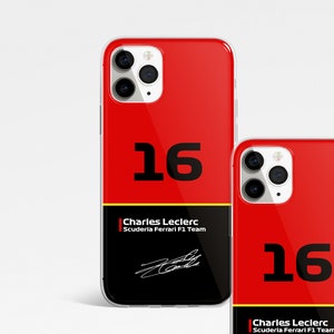 Charles Leclerc 16 Formel 1 Handyhülle. Iphone,Samsung,Huawei.