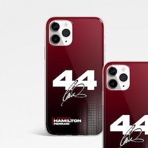 Coque de portable Lewis HAMILTON 44 2025 Scuderia Ferrari livrée Formule 1 F1 Coque de portable