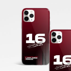 Charles Leclerc Ferrari F1 Handyhülle - Scuderia Lackiert