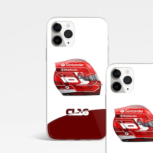 Charles Leclerc 16 Helm Formel 1 Handyhülle. Iphone,Samsung,Huawei.